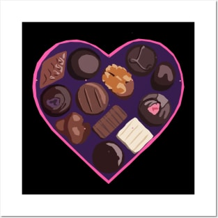 Heart Shaped Box of Chocolates Posters and Art